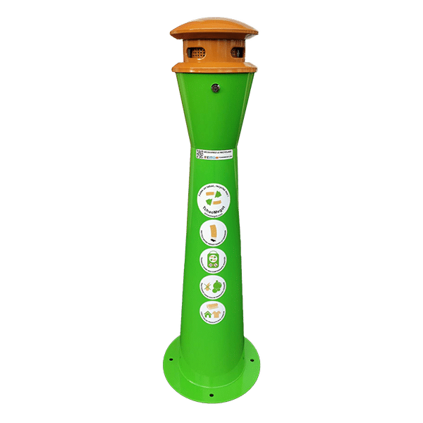 CP009 Cendrier Liberty connecté 12L – Vert et brun