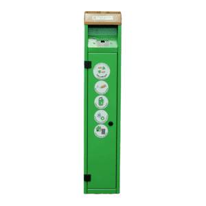 cp0010 cendrier bastide 12,5l vert et brun