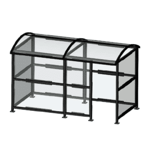 af001 abris fumeurs 2m x 4m