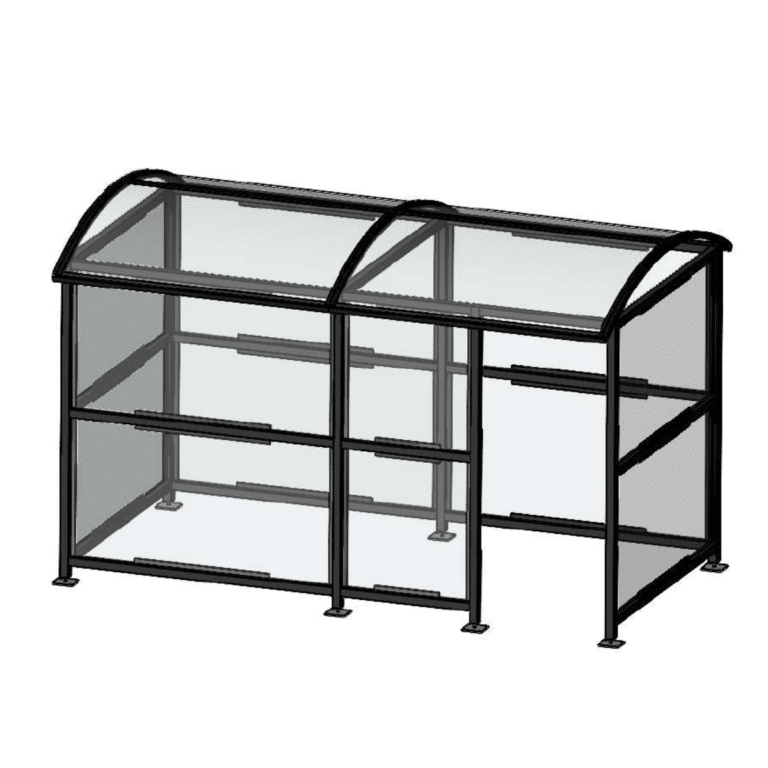af001 abris fumeurs 2m x 4m