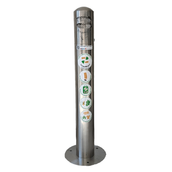 cp011 cendrier sur pied 4,5l inox