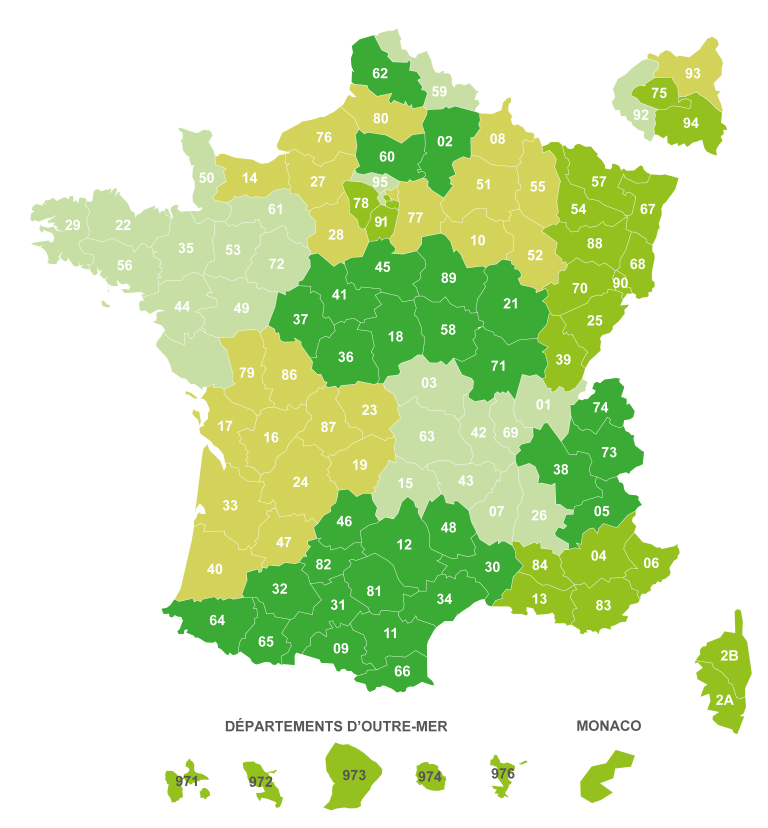 répartition commerciale carte